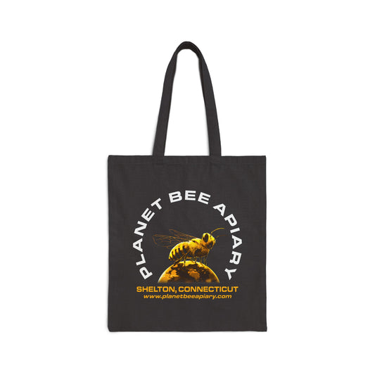 PLANET BEE APIARY   Cotton Canvas Tote Bag